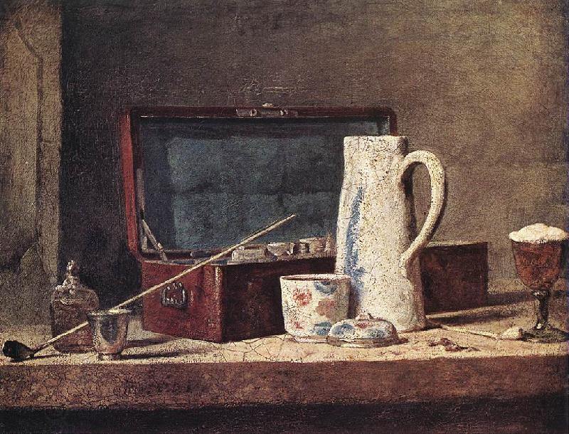 jean-Baptiste-Simeon Chardin Still-Life with Pipe an Jug China oil painting art